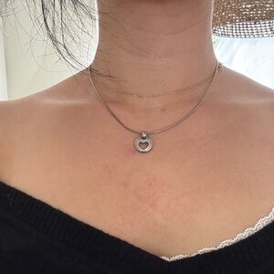 Tiffany & Co. Silver Heart Pendant Necklace